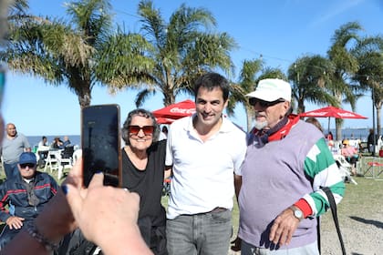 Ramón Lanús, intendente de San Isidro, en un evento con vecinos