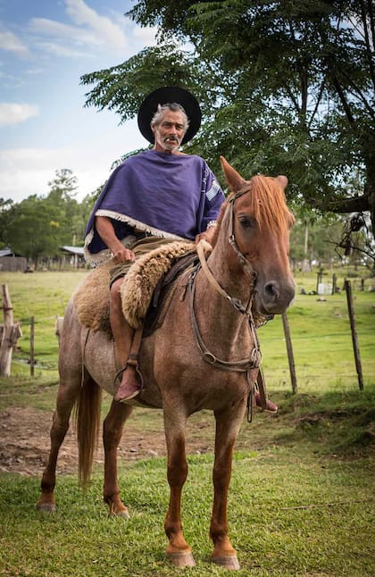 Ramón Suárez, un gaucho con todas las de la ley, en el Valle del Lunarejo.