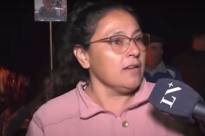 Ramona, una vecina de 9 de Julio que asistió al corte de la ruta 123 en reclamo por la aparición de Loan