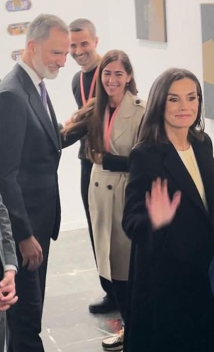 Ramos y Yannitto con los reyes de España, en el stand de Remota