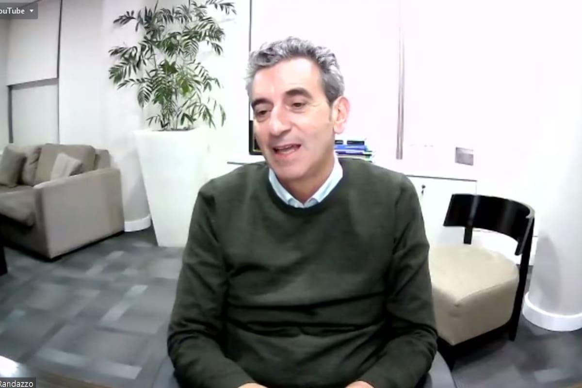 Randazzo, en el Zoom del que participó este martes