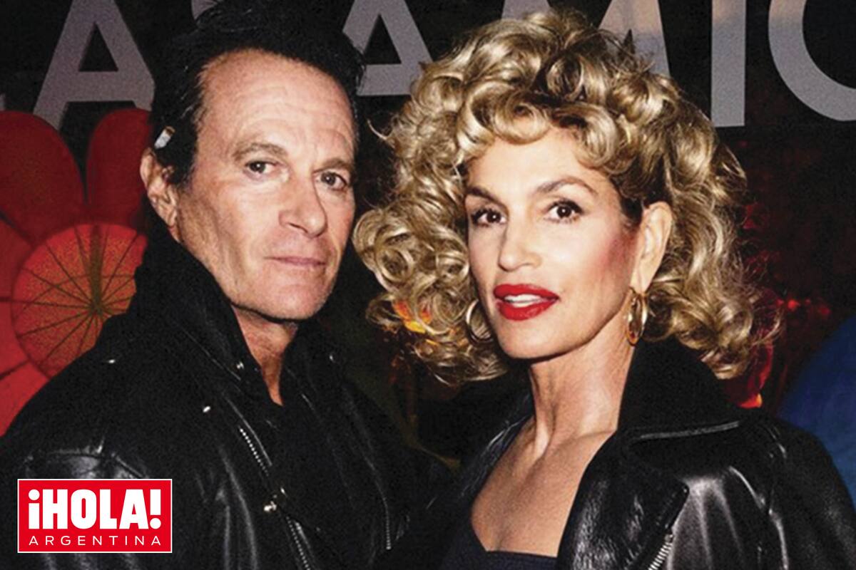 Rande Gerber y Cindy Crawford eligieron vestir como Danny Zuko y Sandy Olsson, los protagonistas de Grease.