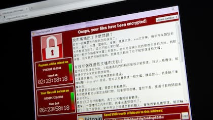 Una captura de pantalla de WannaCry, el ransomware de impacto mundial que se atribuye a Corea del Norte