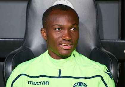 Raphael Dwamena, en una imagen de cuando jugaba en Levante