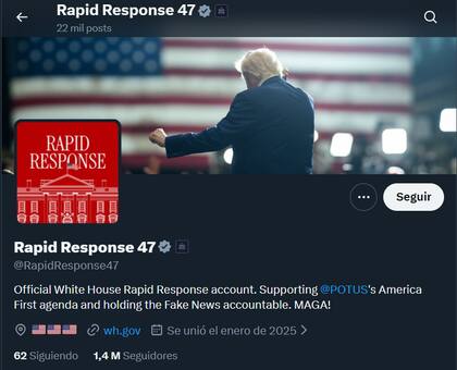 Rapid response: la cuenta oficial de la Casa Blanca para responder a medios y periodistas