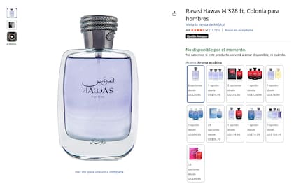 Rasasi Hawas se presenta como un perfume árabe de lujo, con una fragancia versátil que resulta adecuada tanto para la oficina como para eventos sociales o cenas románticas