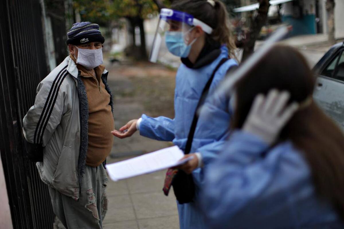 Rastreos de casos de coronavirus en Gregorio de Laferrere