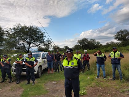 Rastrillaje en la casilla donde vivía Benjamín en Atahona.