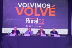 Raúl Etchebehere (SRA), Gastón Lernoud (La Rural SA), Nicolás Pino (SRA) y Marcos Pereda (SRA)
