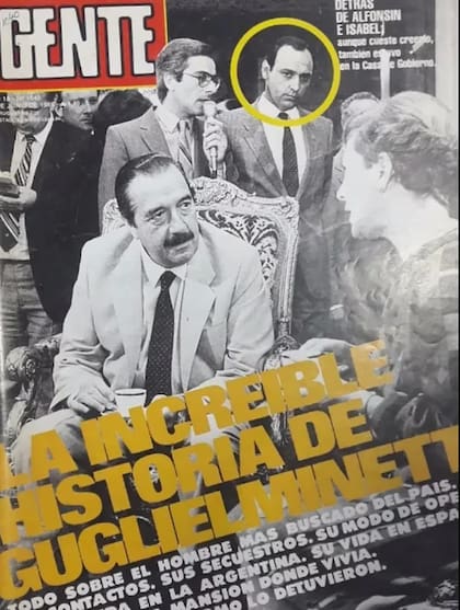 Raúl Guglielminetti en la tapa de la revista Gente, cuando era "el hombre más buscado del país".