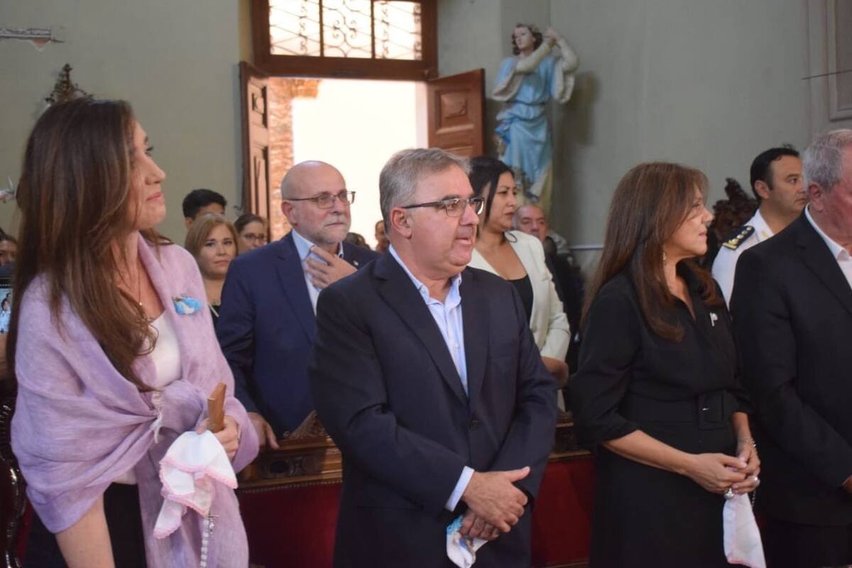Raúl Jalil cuando recibió a Victoria Villarruel en Catamarca