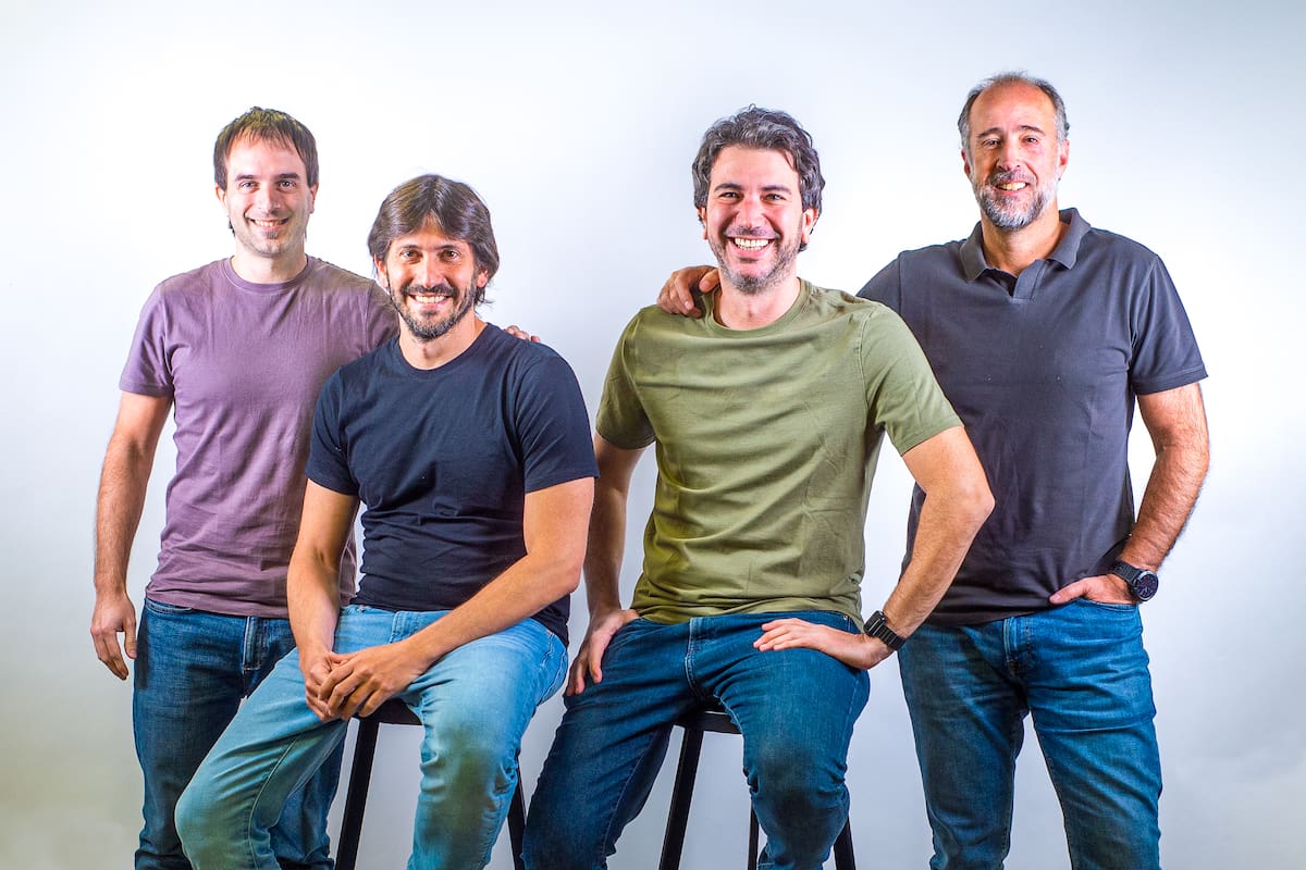 Raúl Oyarzun, Julián Lisenberg, Fernando Tauscher y Sebastián Núñez Castro, los socios fundadores de Geopagos