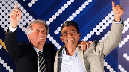 Tabaré Vázquez, junto a Raúl Sendic