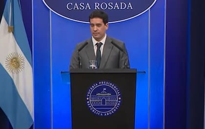 Ravier en la conferencia de prensa de este martes