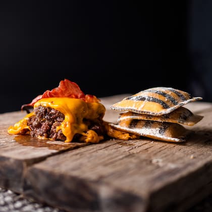Ravioles de american burger, de 7 Pastas