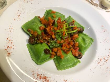 Raviolones de espinaca
