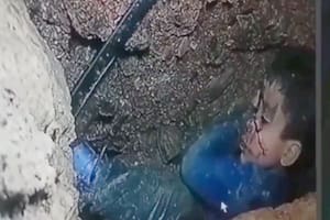 Rayan el niño atrapado en un pozo en Marruecos.