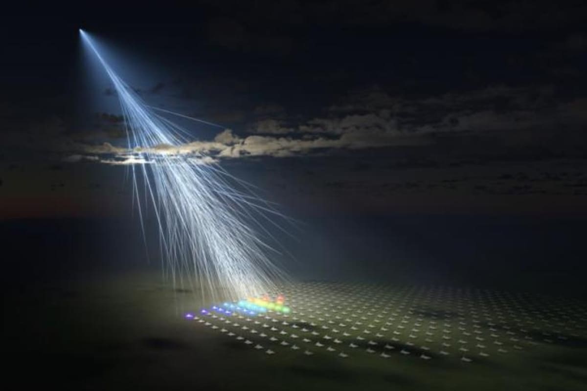 Rayo cósmico Amaterasu (Foto: Universidad Metropolitana de Osaka/L-INSIGHT, Universidad de Kioto/Ryuunosuke Takeshige)