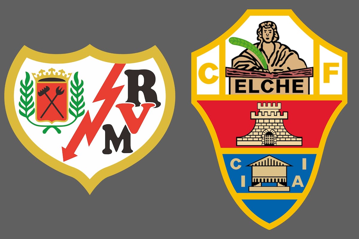 Rayo Vallecano y Elche disputaron uno de los encuentros de la jornada del fútbol español