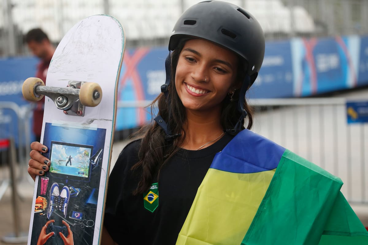 Rayssa Leal impregnó la Explanada de Deportes Urbanos de Santiago 2023 de todo su carisma y talento sobre el skate