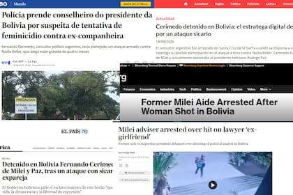 Reacción de los medios del mundo a la detención de Cerimedo