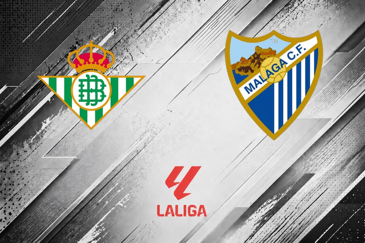 Real Betis venció 2-1 a Málaga, por la Liga de España