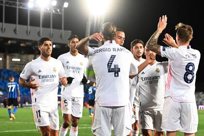 Real Madrid frente al Inter de Milán,.