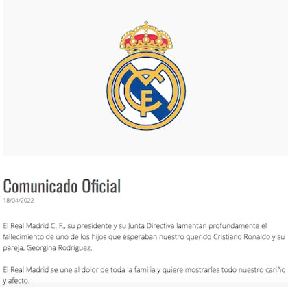 Real Madrid se solidariza con Ronaldo y su familia