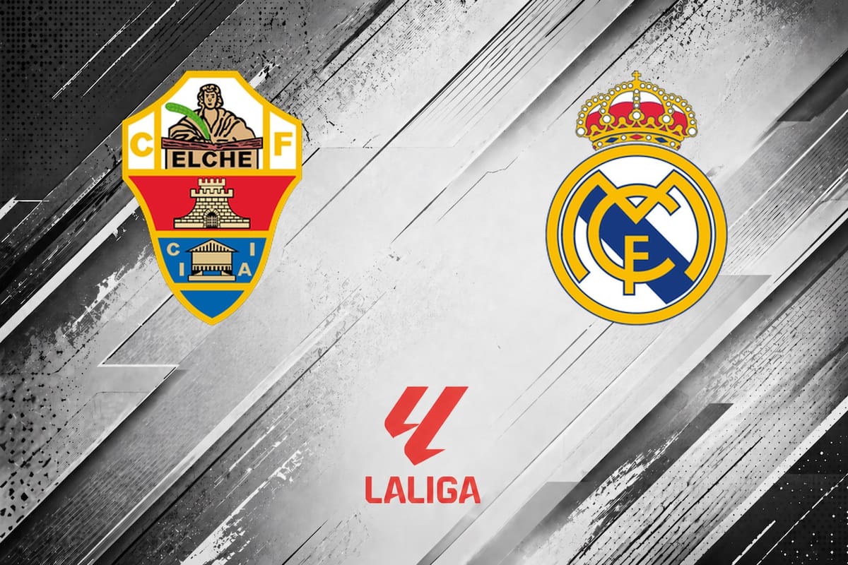 Real Madrid venció 3-2 a Elche, por la Liga de España
