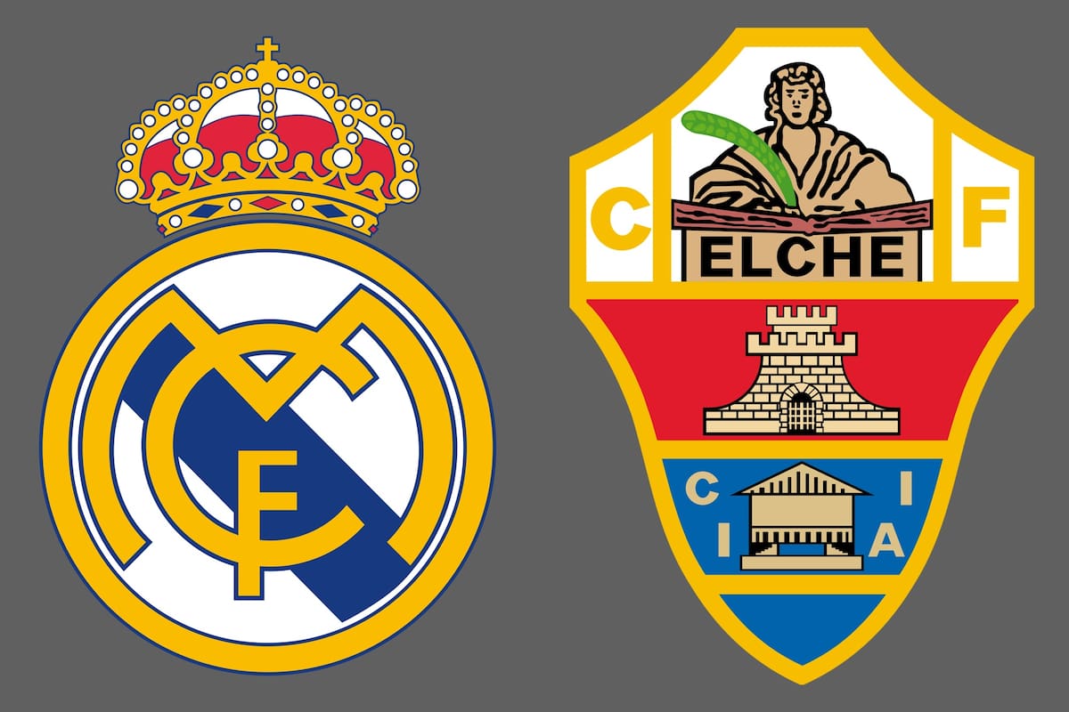 Real Madrid y Elche disputaron uno de los encuentros de la jornada del fútbol español