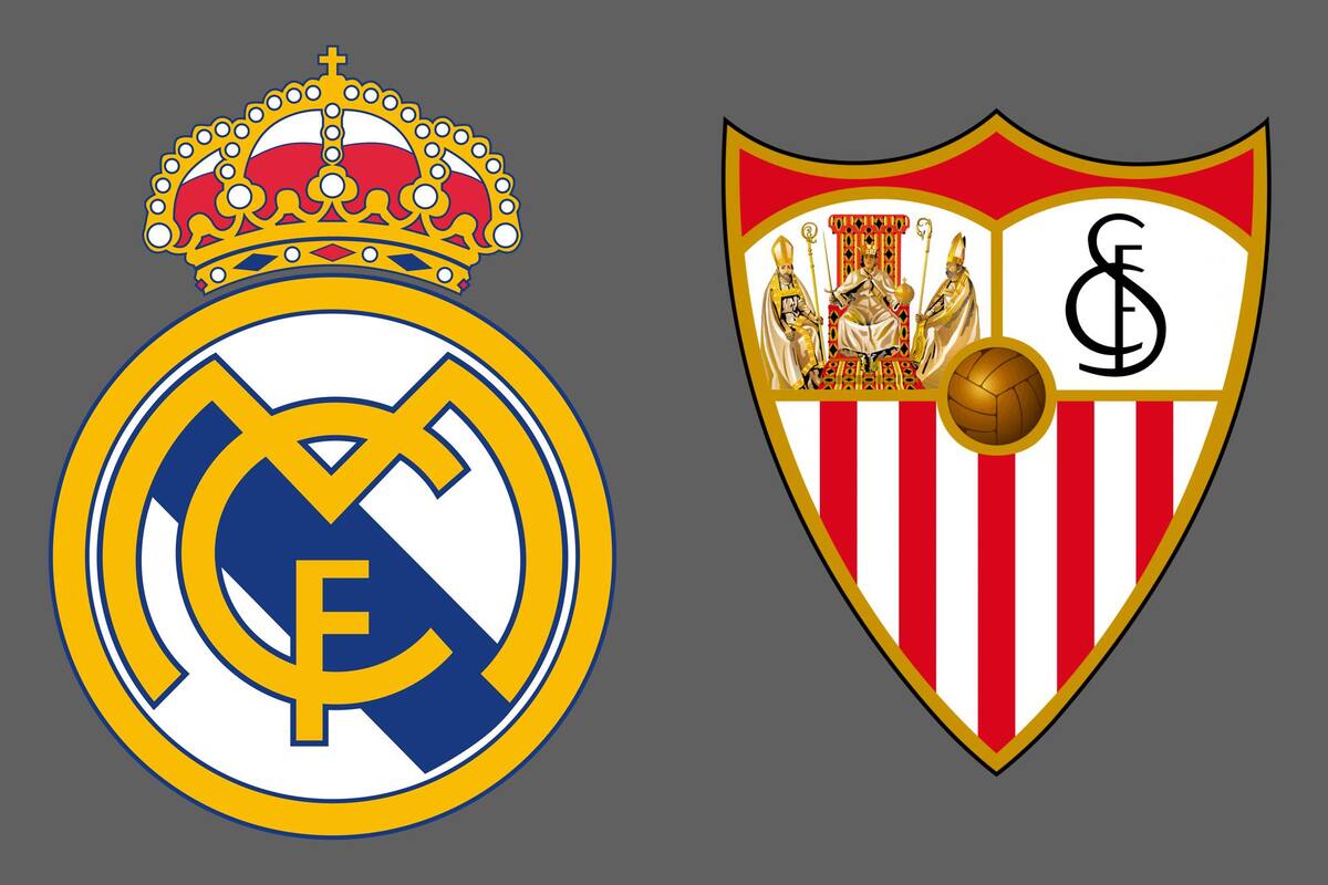 Real Madrid y Sevilla disputaron uno de los encuentros de la jornada del fútbol español