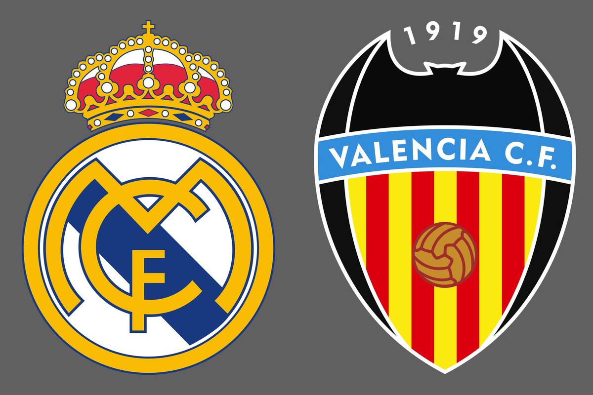 Real Madrid y Valencia disputaron uno de los encuentros de la jornada del fútbol español