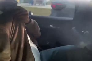 Grabaron a Insaurralde en un auto cuando salía de una empresa en el microcentro