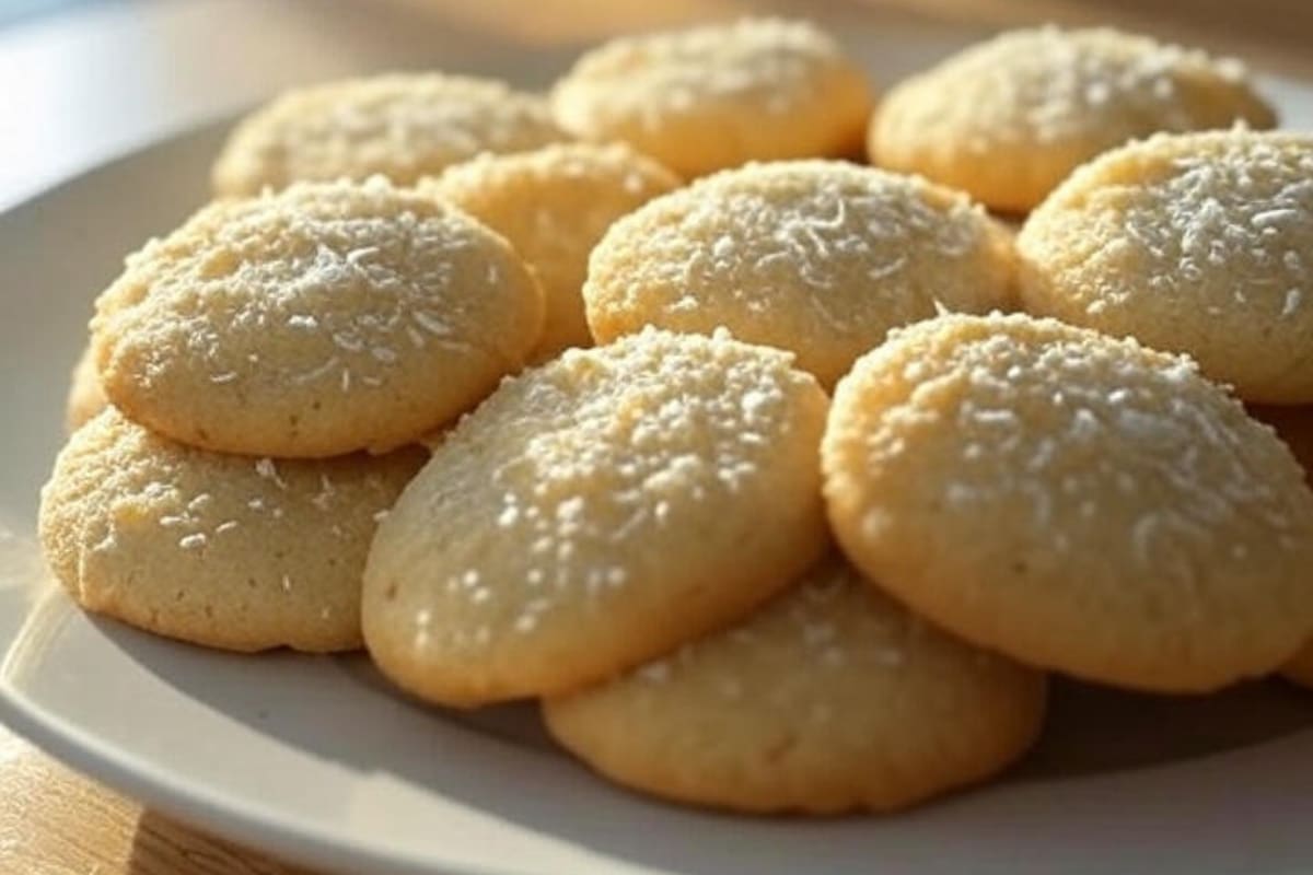 Receta simple de galletitas de limón y coco