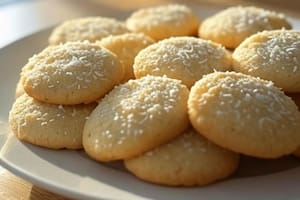 Receta simple de galletitas de limón y coco