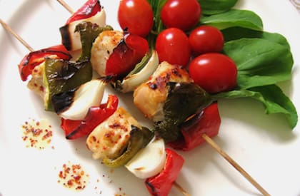 Recetas navideñas con pollo: brochettes