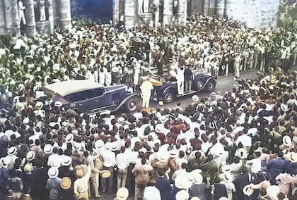 Recibimiento de los aviadores del ‘Plus Ultra’ en Buenos Aires, donde concluyó la travesía el 10 de febrero de 1926 (Ejército del Aire y del Espacio)