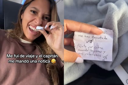 Recibió una carta del piloto de avión en pleno vuelo, pero la historia no terminó como se esperaba (Foto: captura TikTok/@kikikiely)