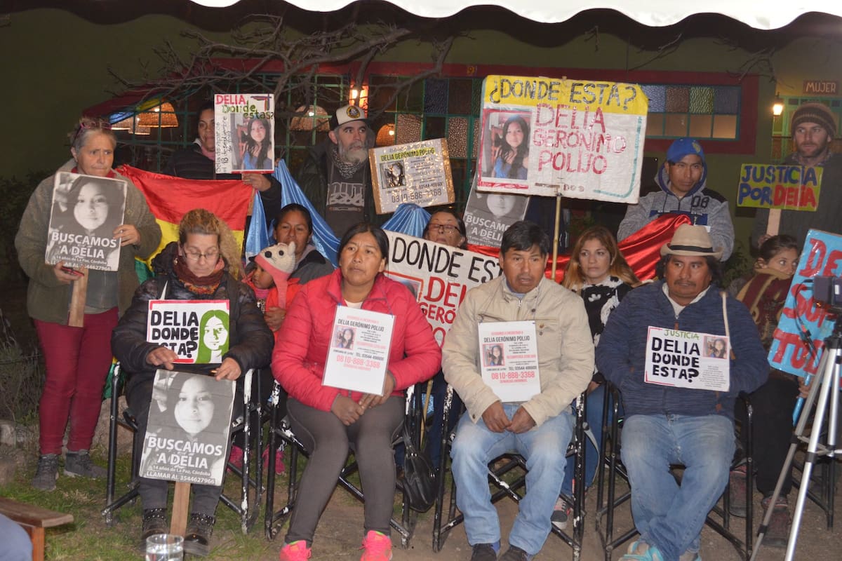 Reclamo por la desaparición de Delia Gerónimo Polijo, de 14 años, en Traslasierra, Córdoba