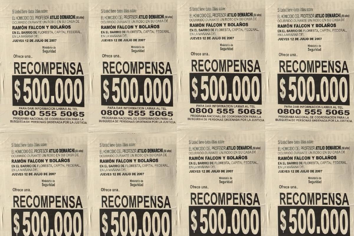Recompensa por el caso del profesor Atilio Demarchi, asesinado durante un robo en su casa del barrio porteño de Floresta