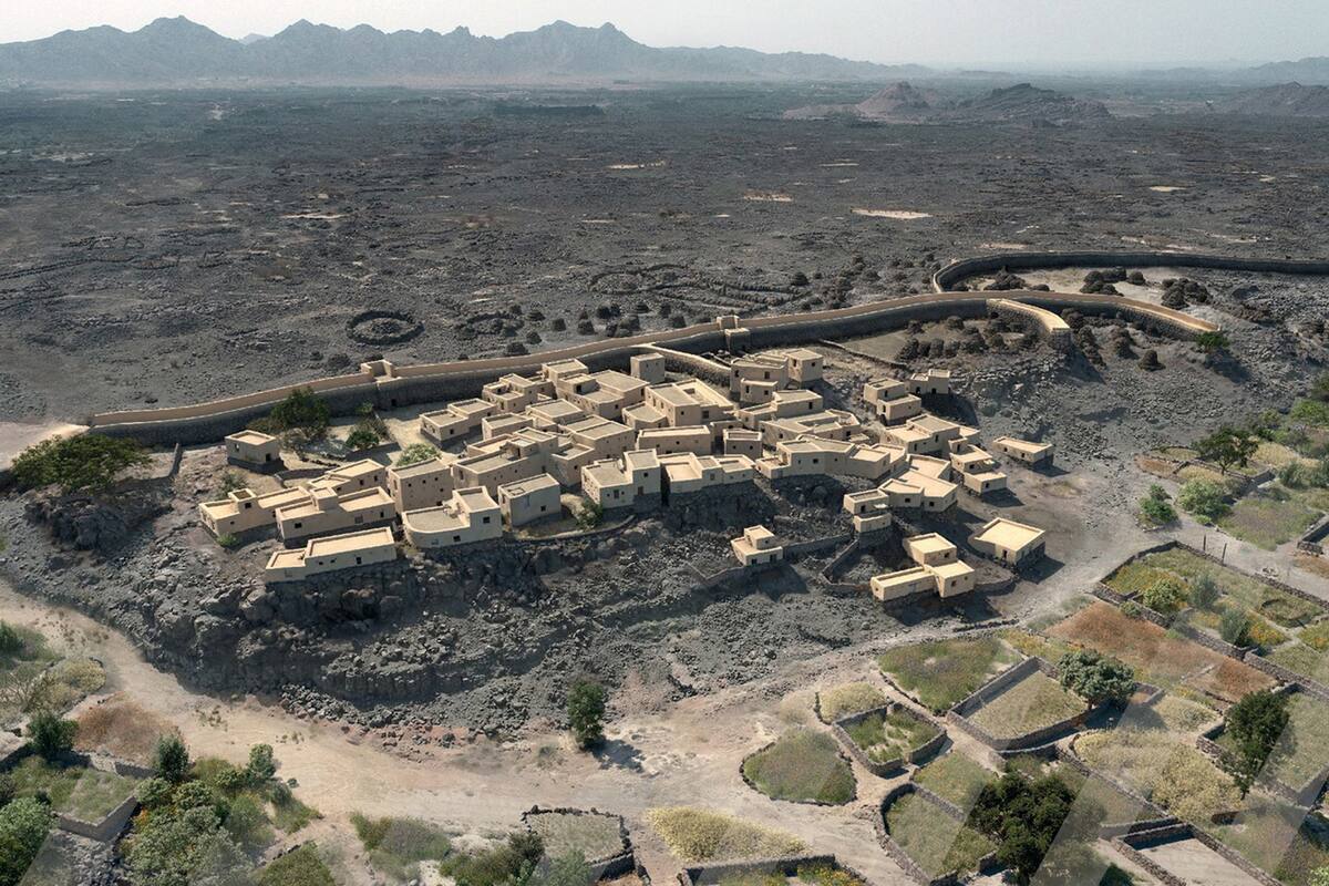 Reconstrucción 3D de la ciudad de al-Natah en el territorio actual de Arabia Saudita