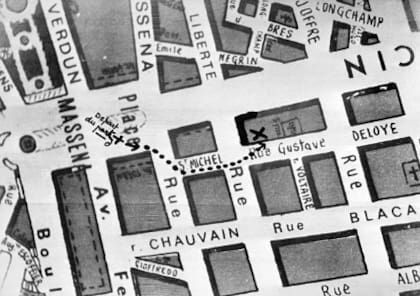 Reconstrucción del recorrido que hicieron por las alcantarillas hasta el banco (Foto: Getty Images)