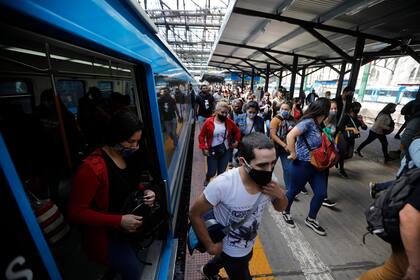 La estación Constitución, a las 8.30