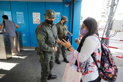Chequeos en la estacion Liniers del Tren Sarmiento