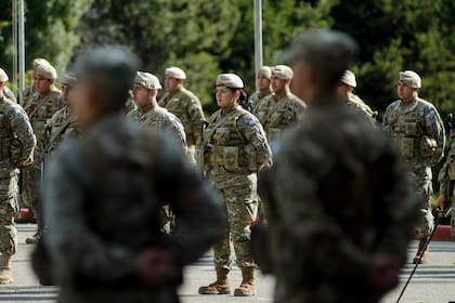 Recorrida por la escuela Militar de Montaña, Juan Domingo Perón