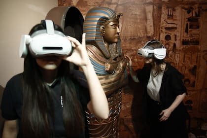 Recorrido de realidad virtual por El Horizonte de Keops: una aventura por el Antiguo Egipto”.