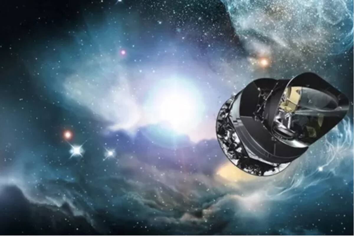 Recreación artística de la nave Planck de la ESA, cuya misión principal es estudiar el fondo cósmico de microondas (CMB por sus siglas en inglés), la radiación reliquia del Big Bang.
Foto: ESA