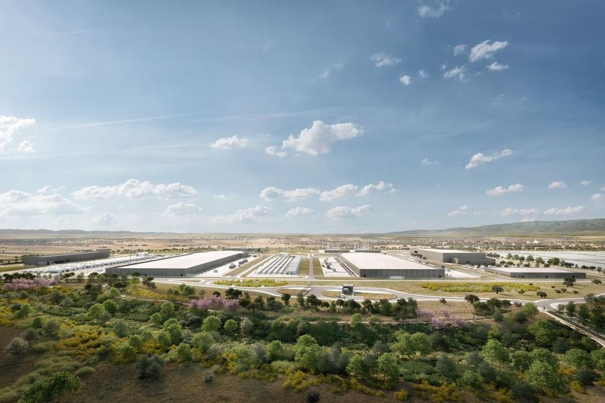 Recreación del aspecto del centro de datos que Meta construirá en Talavera de la Reina