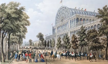 Recreación del Crystal Palace de Hyde Park, en Londres