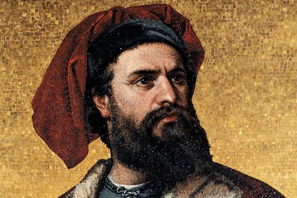 Recreación en mosaico de Marco Polo, el ilustre veneciano que moría hace siete siglos